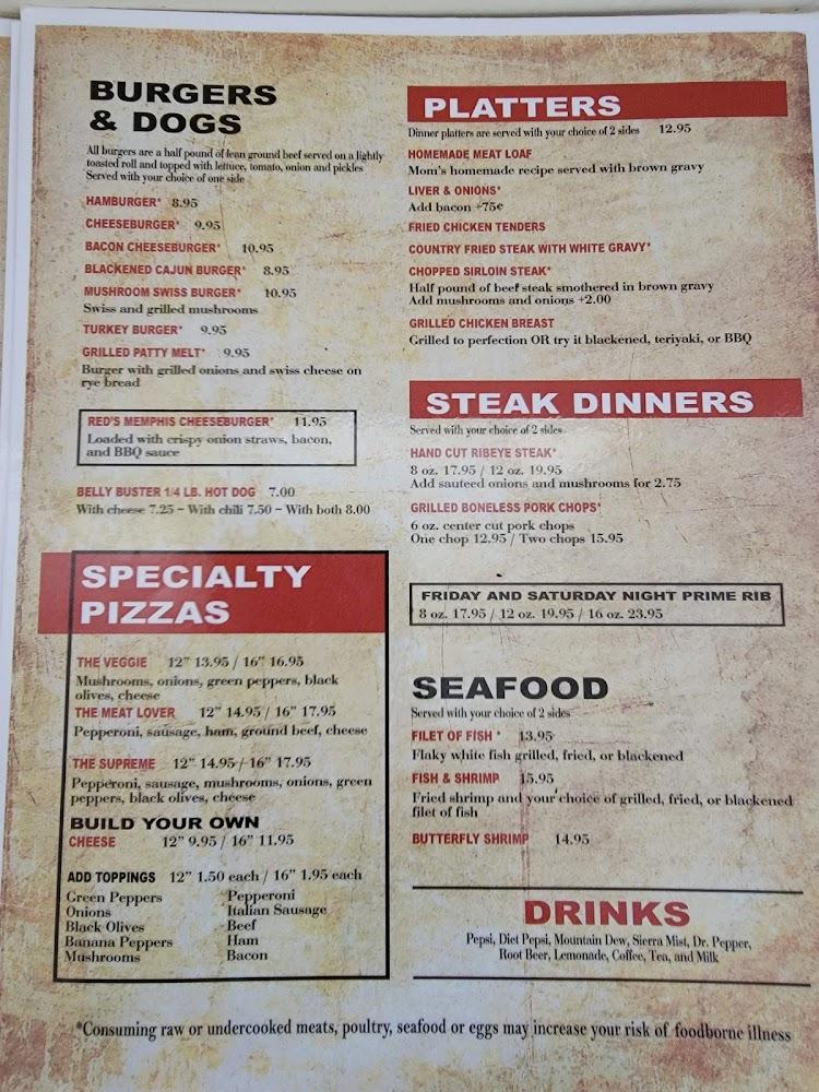 Red's Ale House On Peavine Menu image 3
